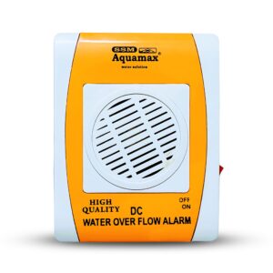 SSM Aquamax ® Water Tank Alarm Bell Overflow Protection - Battery Operated - Sensors Included - Loud Human Voice in Hindi and English - 1 Year Warranty (DCW-1)